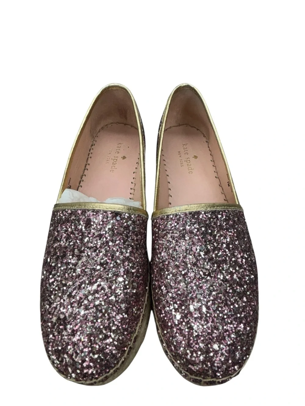kate spade Pink Glitter Espadrille Slip-Ons